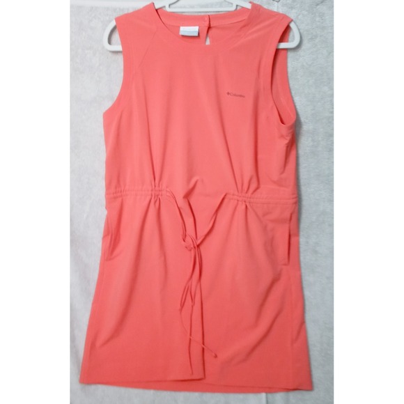 Columbia Dresses & Skirts - Columbia Women's  Sz L Sleeveless Omni-Shield Dress Coral Waist Tie Bogata Bay